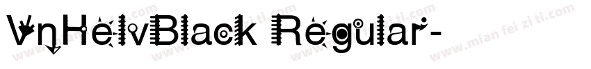 VnHelvBlack Regular字体转换
